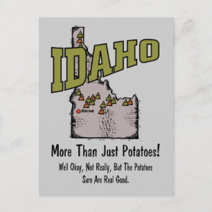 Idaho ID US Motto ~ Meer dan alleen aardappelen Briefkaart