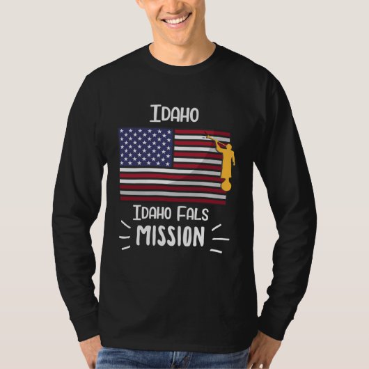 Idaho Idaho Falls Mormon LDS Mission Missionary T-shirt (Voorkant)