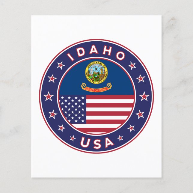 Idaho, Idaho USA, sticker Idaho (Voorkant)