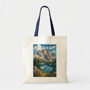 Idaho Illustratie Reis Kunst Vintage Tote Bag
