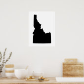 Idaho in het zwart poster (Keuken)