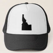 Idaho in het zwart trucker pet (Voorkant)