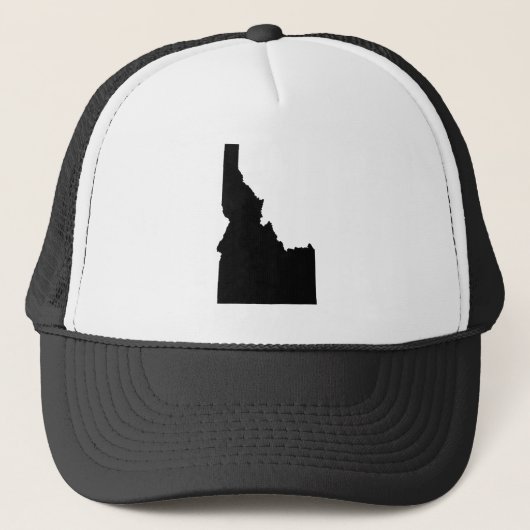 Idaho in het zwart trucker pet (Voorkant)