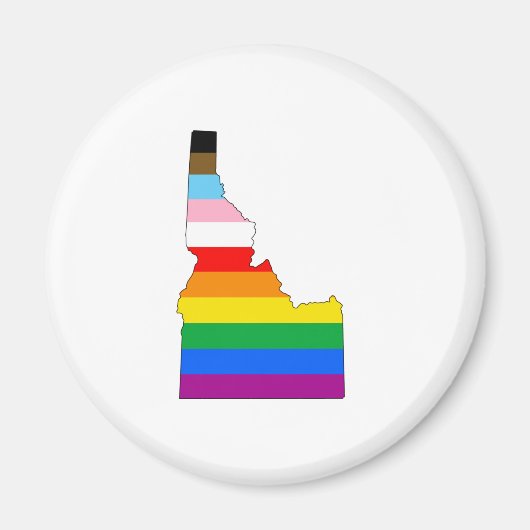 Idaho Inclusive Pride Magneet (Voorkant)