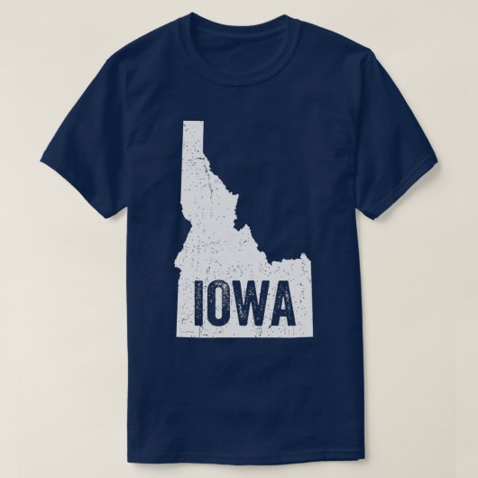 Idaho Iowa Funny Geography Mix T-shirt (Design voorkant)