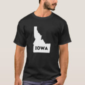 Idaho Iowa Idawa Waar kom je vandaan? Geo Gem T-shirt (Voorkant)