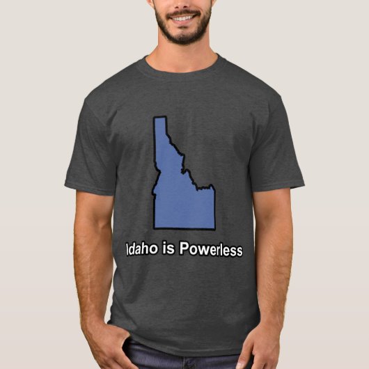 Idaho is Powerless Boxy T-shirt (Voorkant)