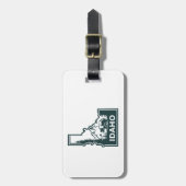 Idaho kaart Beer Bagagelabel (Voorkant verticaal)