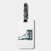 Idaho kaart Beer Bagagelabel (Achterkant verticaal)