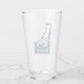 Idaho kaart Beer Glas (Achterkant)