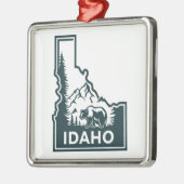 Idaho kaart Beer Metalen Ornament (Links)