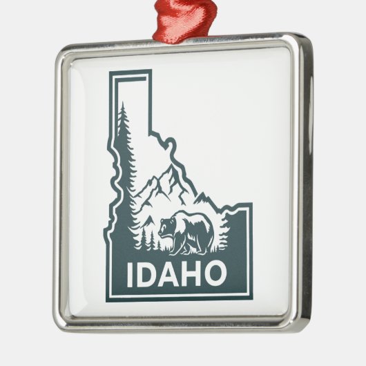 Idaho kaart Beer Metalen Ornament (Links)