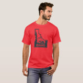 Idaho Kaart Beer T-shirt (Voorkant volledig)