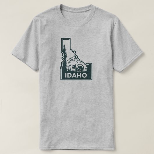 Idaho kaart Beer T-shirt (Design voorkant)