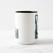 Idaho kaart Beer Tweekleurige Koffiemok (Center)