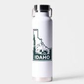 Idaho kaart Beer Waterfles (Voorkant)