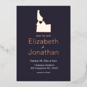 Idaho kaart bestemming bruiloft bewaart het Roos D (Voorkant)