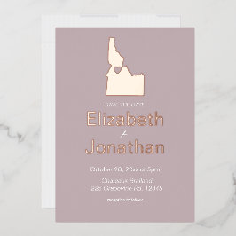 Idaho kaart Bestemming Huwelijk Bewaar De Datum Ro