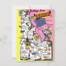 Idaho kaart bewegende aankondiging