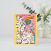 Idaho Kaart Bewegende Aankondiging Briefkaart (Staand voorkant)