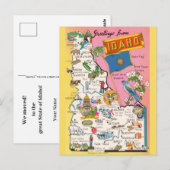 Idaho Kaart Bewegende Aankondiging Briefkaart (Voorkant / Achterkant)