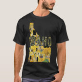 Idaho Kaart en Tekst T-shirt (Voorkant)