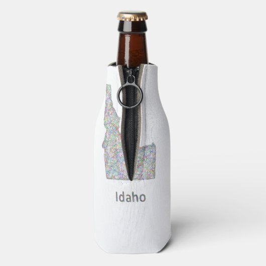 Idaho kaart flesjeskoeler (Fles Achterkant)