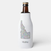 Idaho kaart flesjeskoeler (Fles Voorkant)