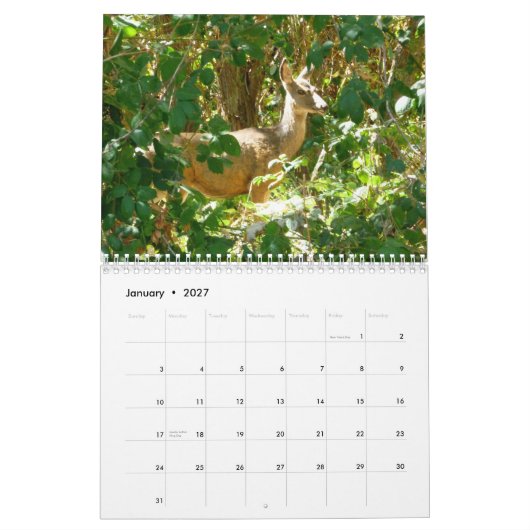 Idaho Kalender (Jan 2027)