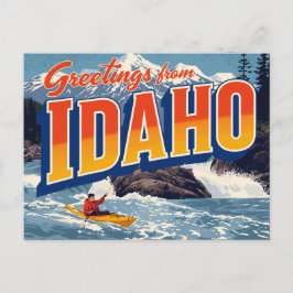 Idaho Kayak White Water Briefkaart
