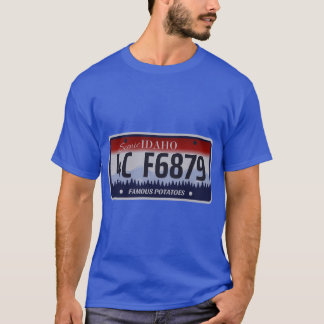 Idaho kentekenplaat t-shirt