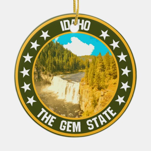 Idaho Keramisch Ornament (Voorkant)