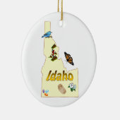Idaho kerstboomversiering keramisch ornament (Rechts)