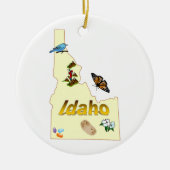 Idaho kerstboomversiering keramisch ornament (Voorkant)