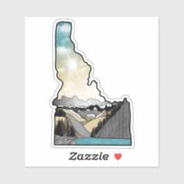 Idaho kleurrijk sticker