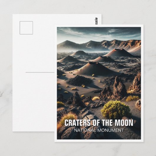 Idaho kraters van de maan National Monument Briefkaart (Voorkant / Achterkant)