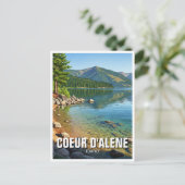Idaho Lake Coeur d'Alene Briefkaart (Staand voorkant)