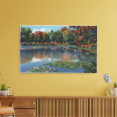 Idaho Lake Scene met Lily PadsIdaho Canvas Afdruk (Insitu (Woonkamer))