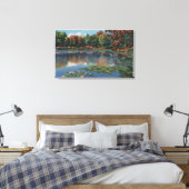 Idaho Lake Scene met Lily PadsIdaho Canvas Afdruk (Insitu (Slaapkamer))