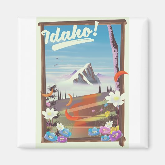 Idaho! landschap reisposter magneet (Voorkant)