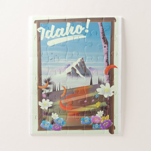 Idaho, landschapsreisposter legpuzzel (Verticaal)
