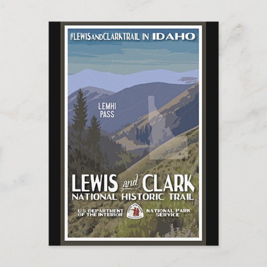 Idaho. Lewis & Clark Trail, Briefkaart (Voorkant)