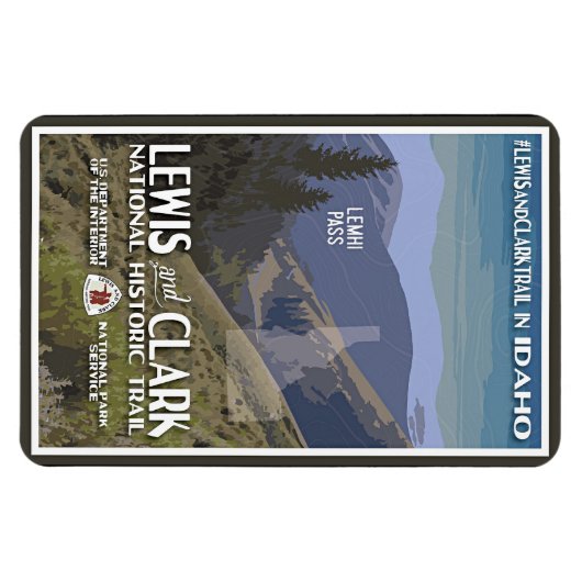 Idaho. Lewis & Clark Trail, Magneet (Horizontaal)