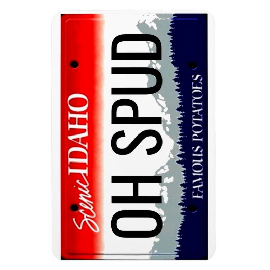 Idaho License Bord Flexible Magneet (Verticaal)