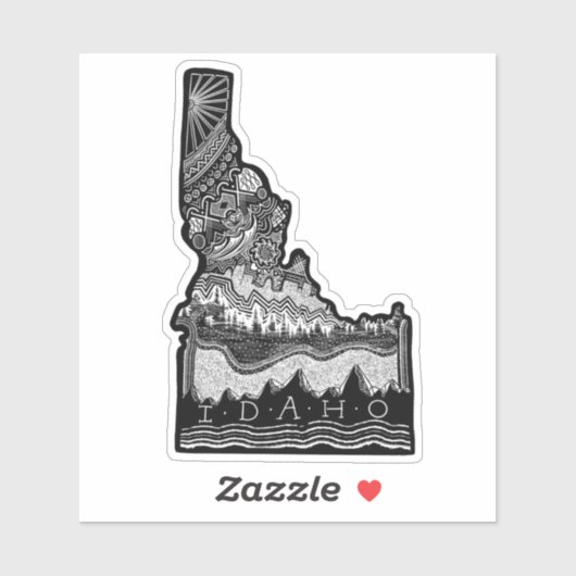 Idaho lineart sticker (Vel)
