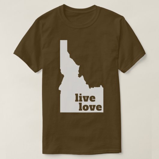Idaho Live Liefde Idaho TShirt (Design voorkant)