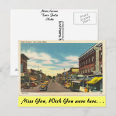 Idaho, Main Avenue, Twin Herfst Briefkaart (Voorkant / Achterkant)
