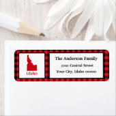 Idaho Map Buffalo Play Return Address Label (Insitu)