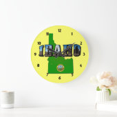 Idaho Map, Seal and Afbeelding Text Grote Klok (Huis)