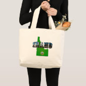 Idaho Map, Seal and Afbeelding Text Grote Tote Bag (Voorkant (product))